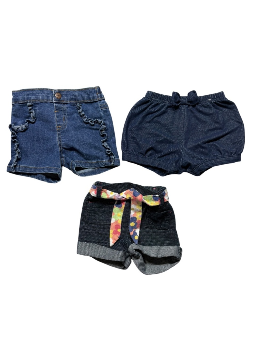 Garanimals Baby Girl Denim Shorts Bundle Size 6-9 Months